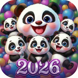 Ícone de Panda Atirador de Bolhas
